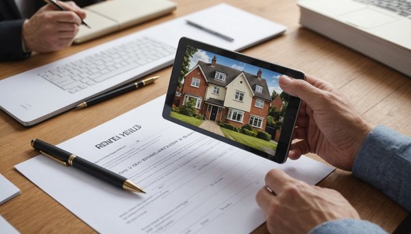 How can you determine the potential rental yield of a property in the UK?